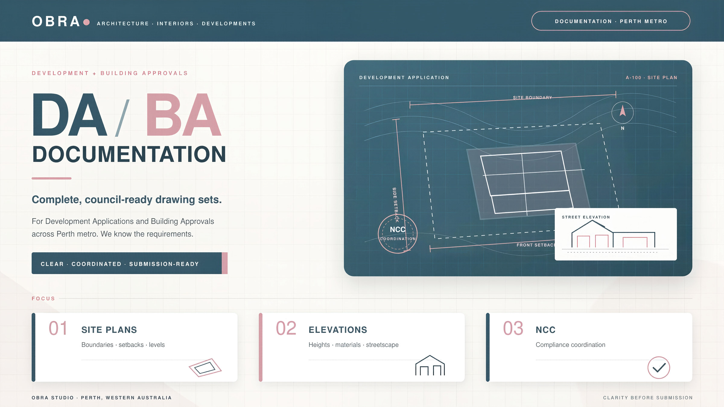 Development Application cover sheet